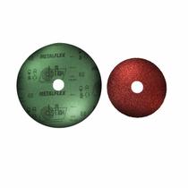 Kit 10PÇ Disco Lixa Fibra Para Metal 4.1/2 Gr.016 Alo - Dis-Flex