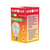 Kit 10PC Lâmpada Halógena Econômica Branca Morna 120w H150 Ourolux E27 220v