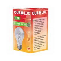 Kit 10PC Lâmpada Halógena Econômica Branca Morna 42w H60 Ourolux E27 220v
