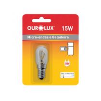 Kit 10PC Lâmpada Incandescente Micro-Ondas Geladeira 15w Ourolux E14 220v Kit 10PC Lâmpada Incandescente Micro-Ondas Geladeira 15w Ourolux E14 220v