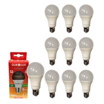 Kit 10PC Lâmpada Super Led 15w 6500k Alta Potência Branca Fria E27 Bivolt Ourolux