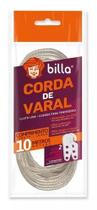 Kit 10pct Com 1und Cada Varal Corda De Aco Com Pvc 10m Billa