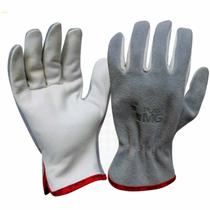 Kit 10PR Luva Vaqueta Dorso Raspa Punho 07cm - Plastcor Kit 10PR Luva Vaqueta Dorso Raspa Punho 07cm - Plastcor