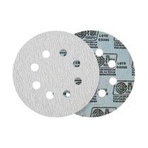 Kit 10PT Disco de Lixa Pluma Branco 6 150mm A120 - Dis-Flex