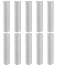 Kit 10Refil Cartucho Filtro Polipropileno Liso 9 3/4 5 Micra