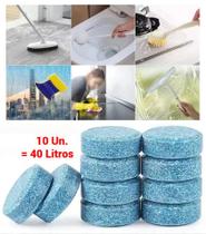 Kit 10un/40L Limpador Multiuso Limpeza Geral Pesada, Pisos, Superfícies, Banheiros, Cozinhas, Vidros
