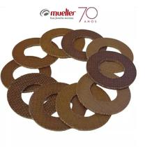 Kit 10un Arruela Lavadora Fenolite 10x24x1mm Celeron Mueller Kit 10un Arruela Lavadora Fenolite 10x24x1mm Celeron Mueller