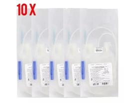 Kit 10un Bolsa Coleta De Sangue Transfusão Com Solução - 500ml