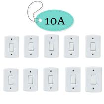 Kit 10un Conjunto 4X2 1 Interruptor Paralelo 10A 250V Lux2