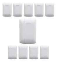 Kit 10un Conjunto Placa Cega 4x2 Sem Furo Aria Tramontina Branco Kit 10un Conjunto Placa Cega 4x2 Sem Furo Aria Tramontina Branco