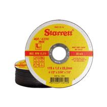 Kit 10un Disco Abrasivo Corte Starrett 115X1,0X22,22MM