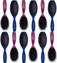 Kit 10un escova oval para mega hair marco boni