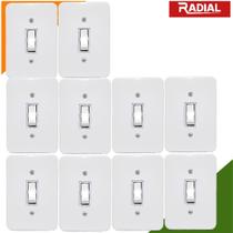 Kit 10un Interruptor Apagador Simples