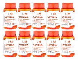 Kit 10un Luteína 20mg 60 Cápsulas Visão Proteção Ocular Ret Sem Sabor