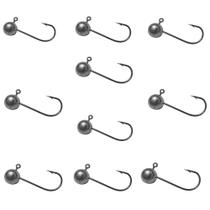 Kit 10un matadeira anzol jig head n2 de 10g cada