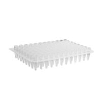 Kit 10un Placa PCR 96 Poços - SEM Borda e Poços Elevados
