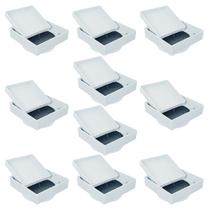 Kit 10un ralo oculto 15x15cm invisível piso porcelanato aeou