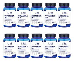 Kit 10un Vitamina K2 125mcg 60 Cápsulas