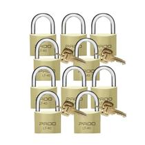 Kit 10und Cadeado De Latão Lt 40 40mm Pado Kit 10und Cadeado De Latão Lt 40 40mm Pado