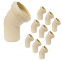 Kit 10Und Joelho 50mm 45 Grau p/ Esgoto SN Amanco PVC Kit 10Und Joelho 50mm 45 Grau p/ Esgoto SN Amanco PVC