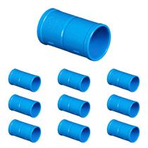 Kit 10und Luva 50mm para Sistema Irrigação Soldável PN80 Junção de PVC Resistente Kit 10und Luva 50mm para Sistema Irrigação Soldável PN80 Junção de PVC Resistente