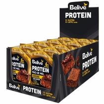 Kit 10und Pao de Mel BeLive Protein ZERO Acucar, Gluten 45g