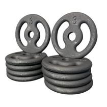 Kit 10X Anilhas De Ferro 03Kg