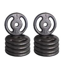 Kit 10X Anilhas Emborrachada 05Kg Kit 10X Anilhas Emborrachada 05Kg