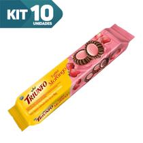 Kit 10x Biscoito Bolacha Pacote 90g Triunfo Tortinhas Recheado