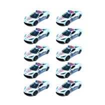 Kit 10x Brinquedo carrinho policial de propulsão - AP TOYS Kit 10x Brinquedo carrinho policial de propulsão - AP TOYS