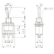 Kit 10x chave alavanca 3 posições - mts103 3t Kit 10x chave alavanca 3 posições - mts103 3t