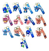 Kit 10X Chaveiros 3D Premium Stitch Fofo - Lilo Stitch Presente Criativo Bolsa Mochila Tendência 2026