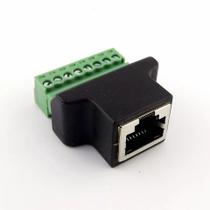 Kit 10x Conector Adaptador Rj45 para Bornes Parafusos