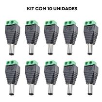 Kit 10x Conectores P4 Energia Borne Terminal Macho