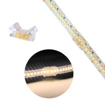 Kit 10x Conectores para Fita Led SMD 10mm Emenda Fácil Sem Solda Reto Linear