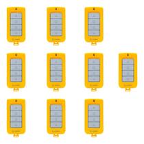 Kit 10x controle p/ motores de portão tx play amarelo garen