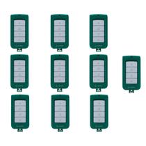 Kit 10x controle para motores de portão tx play verde garen