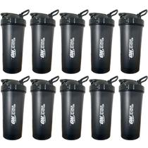 Kit 10X Coqueteleira 600ml Preto - Optimum Nutrition