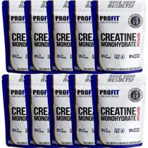 Kit 10X Creatine Monohydrate Power - 300g Refil Sem Sabor - Profit Kit 10X Creatine Monohydrate Power - 300g Refil Sem Sabor - Profit