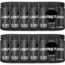 Kit 10X Creatine Turbo Monohidratada - 150g Limão - Black Skull