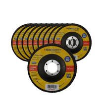 Kit 10x Discos Flap Grão 60 115x22,23mm P/ Aços e Metais