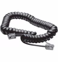 Kit 10x Extensão Monofone Espiral Preto 2 Metros