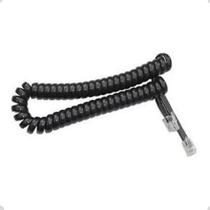 Kit 10x Extensão Monofone Espiral Preto 2 Metros CasteBrasil