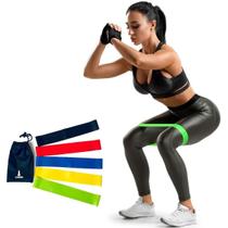 Kit 10X Faixas Elásticas Mini Band Resistentes Yoga Pilates