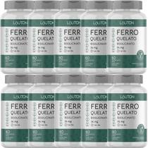 Kit 10X Ferro Quelato Bisglicinato - 60 Comprimidos - Lauton Nutrition Kit 10X Ferro Quelato Bisglicinato - 60 Comprimidos - Lauton Nutrition