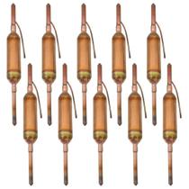 Kit 10X Filtros Secador 3/4 Com Rabicho Com Silica 90Mm