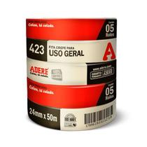 KIT 10x Fitas Crepe 24mmx50m Uso Geral ADERE