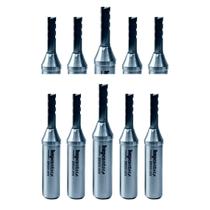 Kit 10x Fresa Router CNC Corte Ø6xAC20mmxHØ12,7mmx3 Cortes