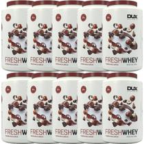 Kit 10X Fresh Whey - 900g Chocolate e Avelã - Dux Nutrition