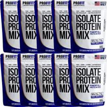 Kit 10X Isolate Protein Mix Refil - 900g Cookies e Cream - ProFit Kit 10X Isolate Protein Mix Refil - 900g Cookies e Cream - ProFit